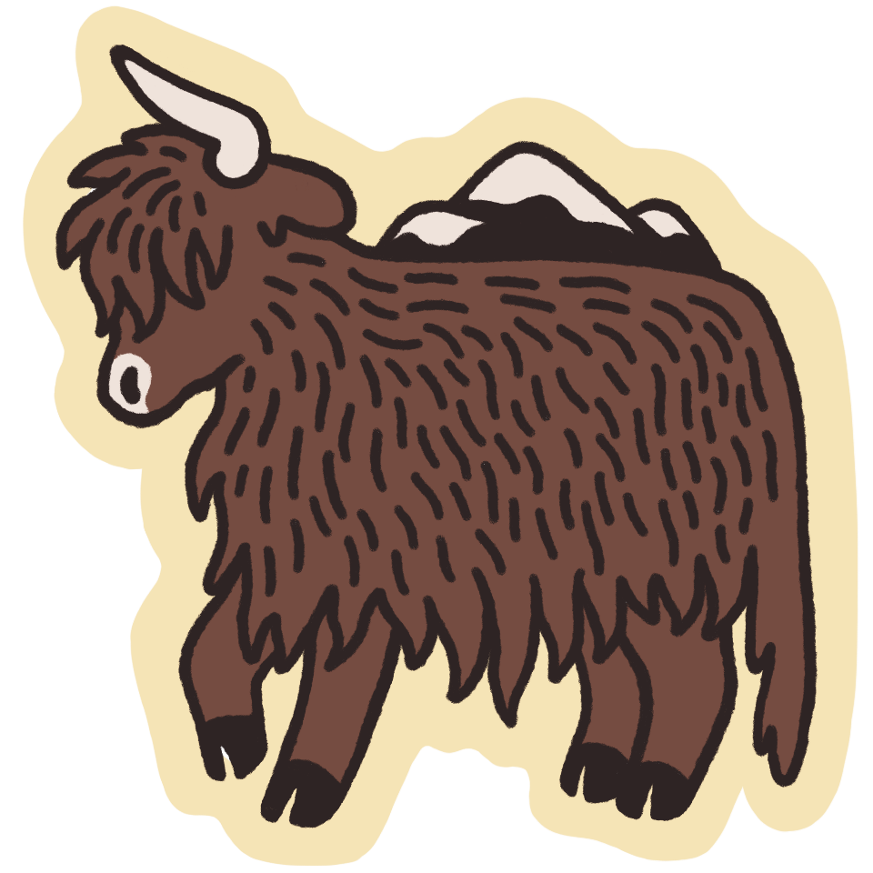 Cow sticker